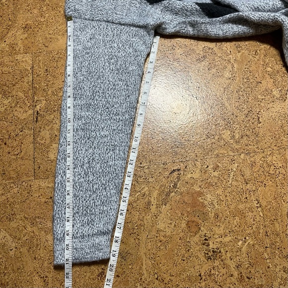 Signature Imports 100% Alpaca Partial Zip Gray Argyle Sweater Sz S - Picture 8 of 10